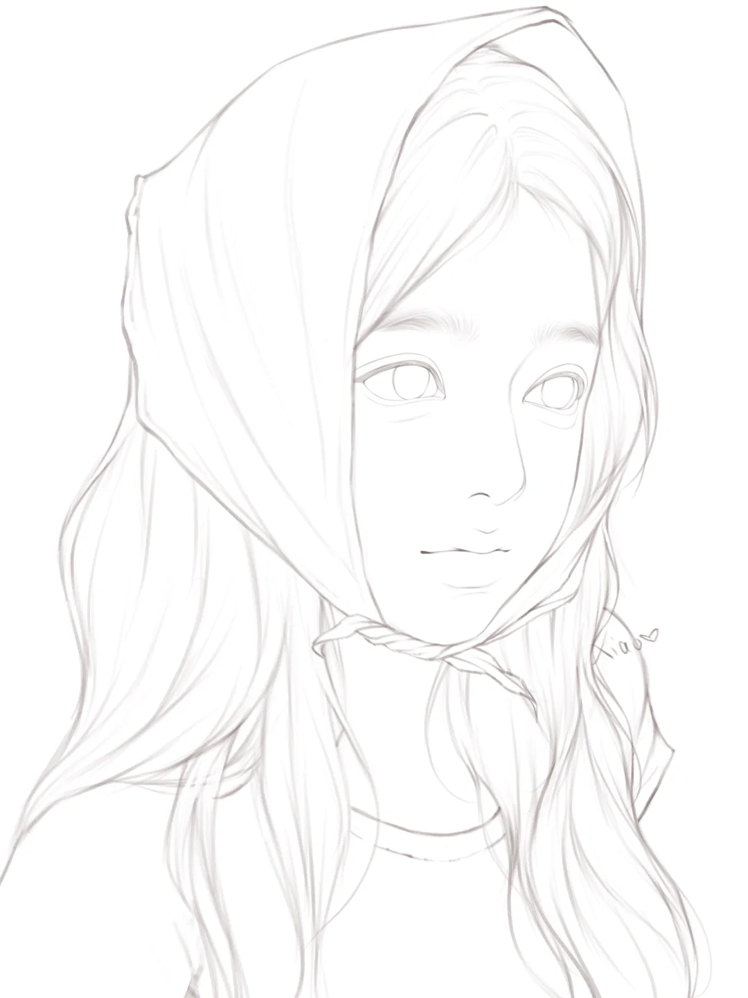 好久没发线稿🎨