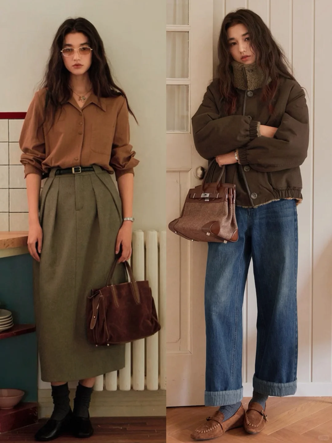 “复古色彩叠穿”法式穿搭：Solighter