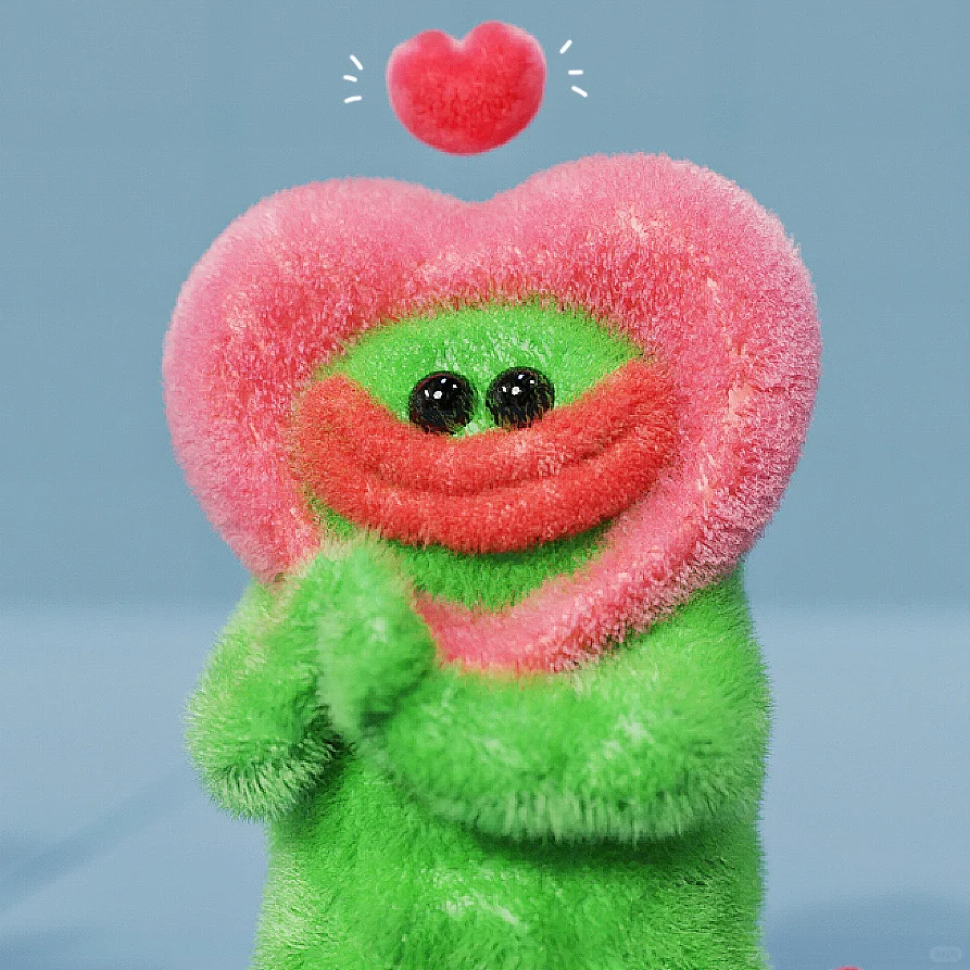 苦瓜女士头像｜献给你！我的真心❤️！