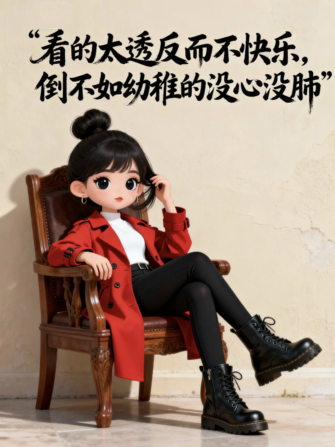 Ai绘画丨做一个人间清醒的拽女人