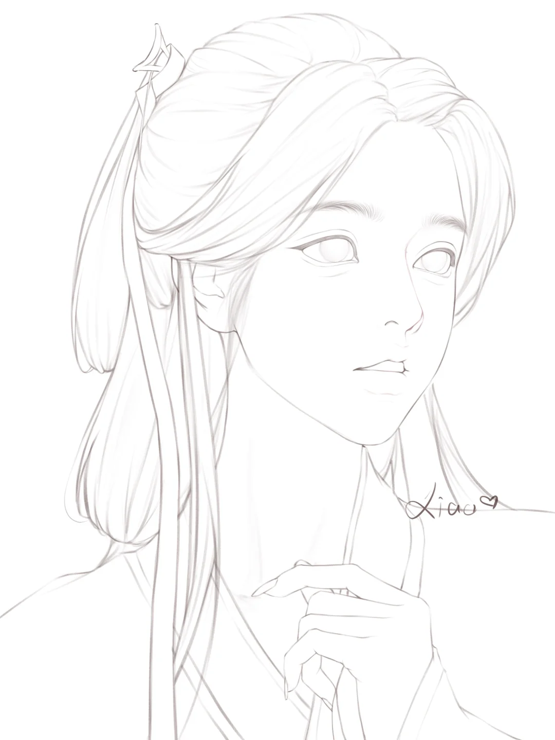 好久没发线稿🎨