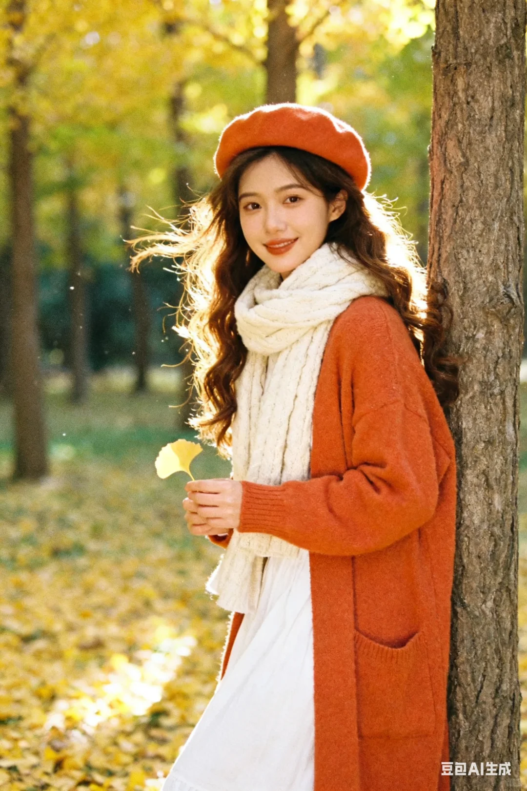 Ai写真●怎样0元生成银杏叶氛围艺术照？