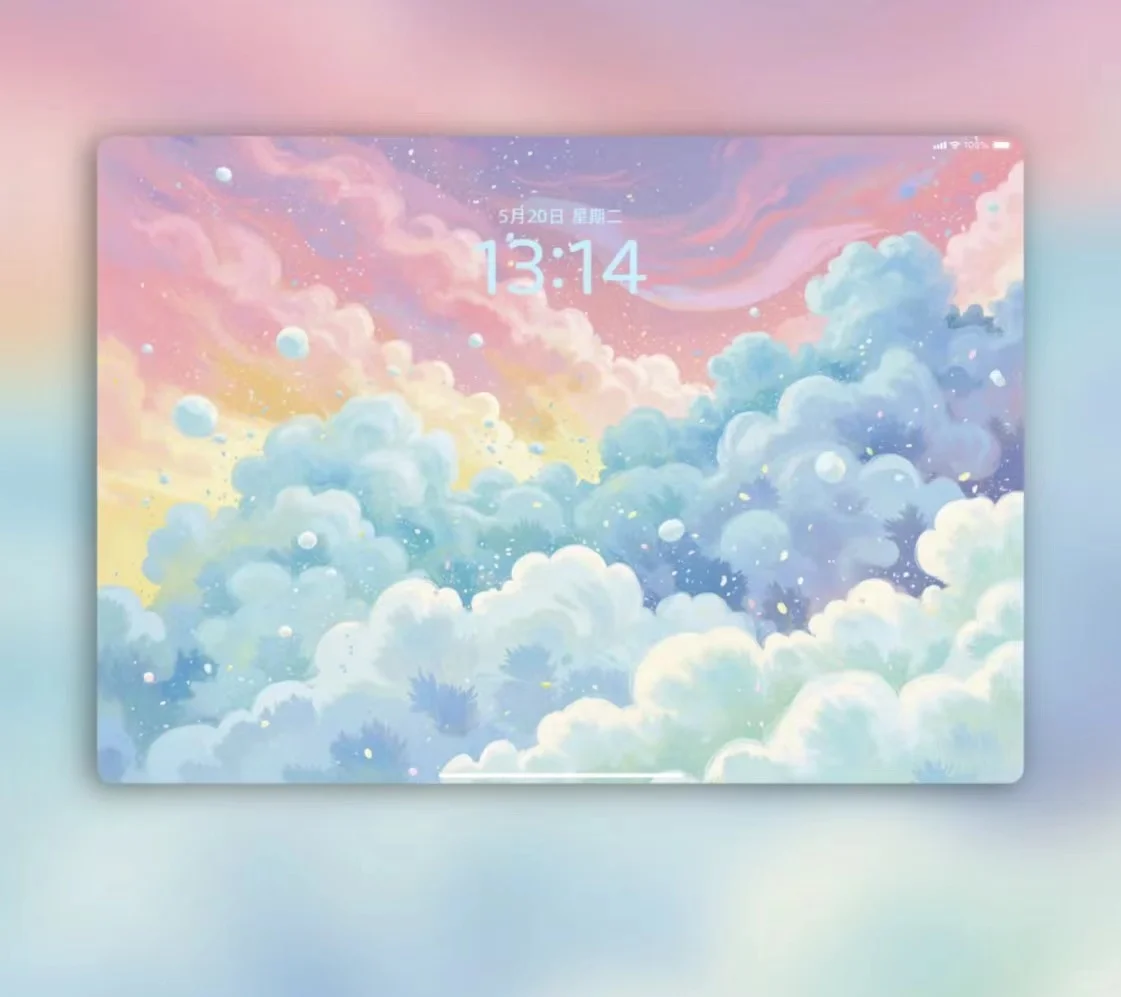 ipad平板壁纸丨棉花糖云境