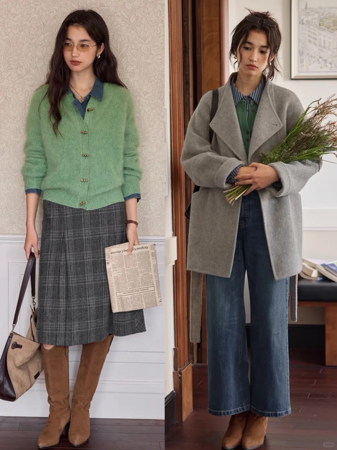 “复古色彩叠穿”法式穿搭：Solighter