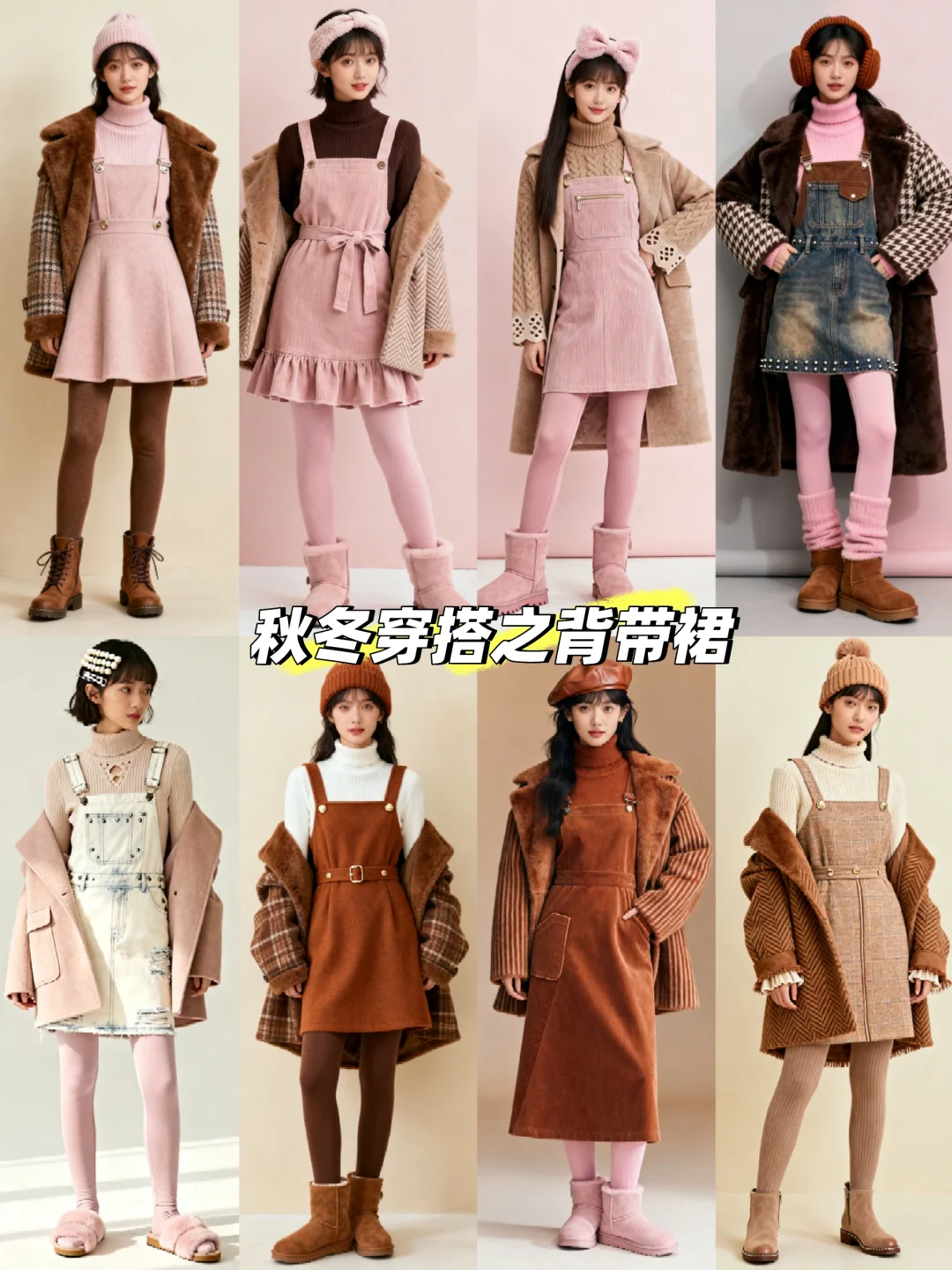 这样穿真的好甜好韩～背带裙～