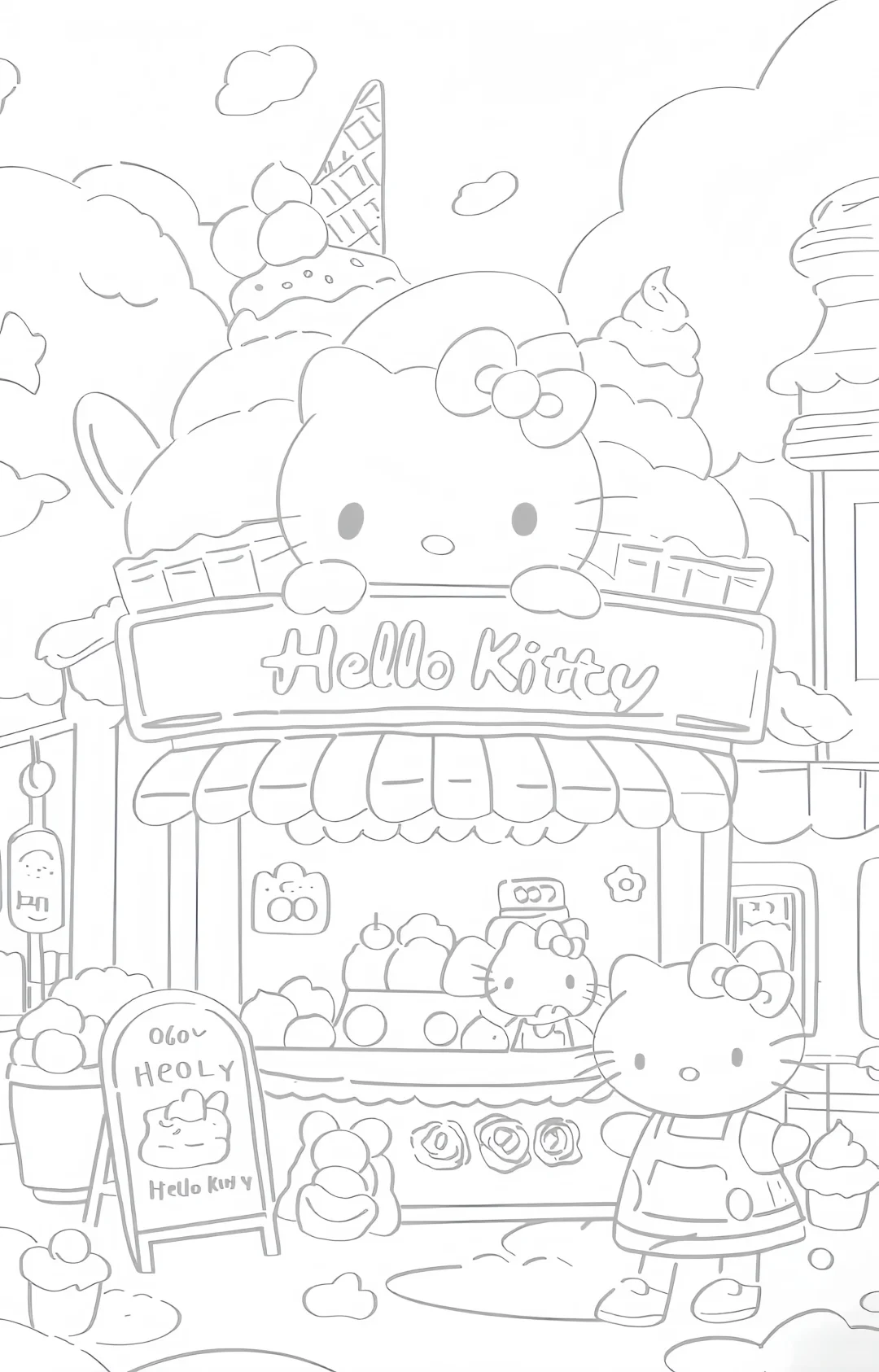 摸鱼 | 描线线稿