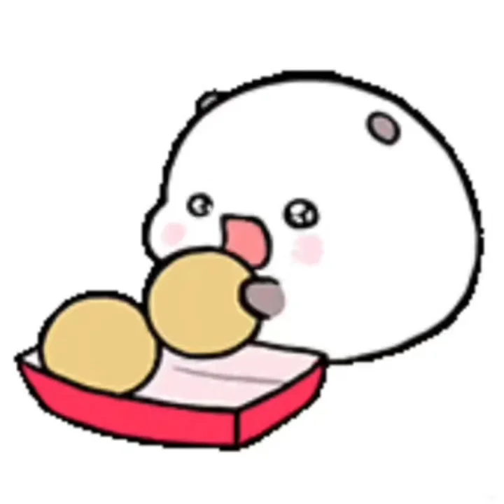 动图表情包｜这个软软糯糯小泡芙真的很爱！