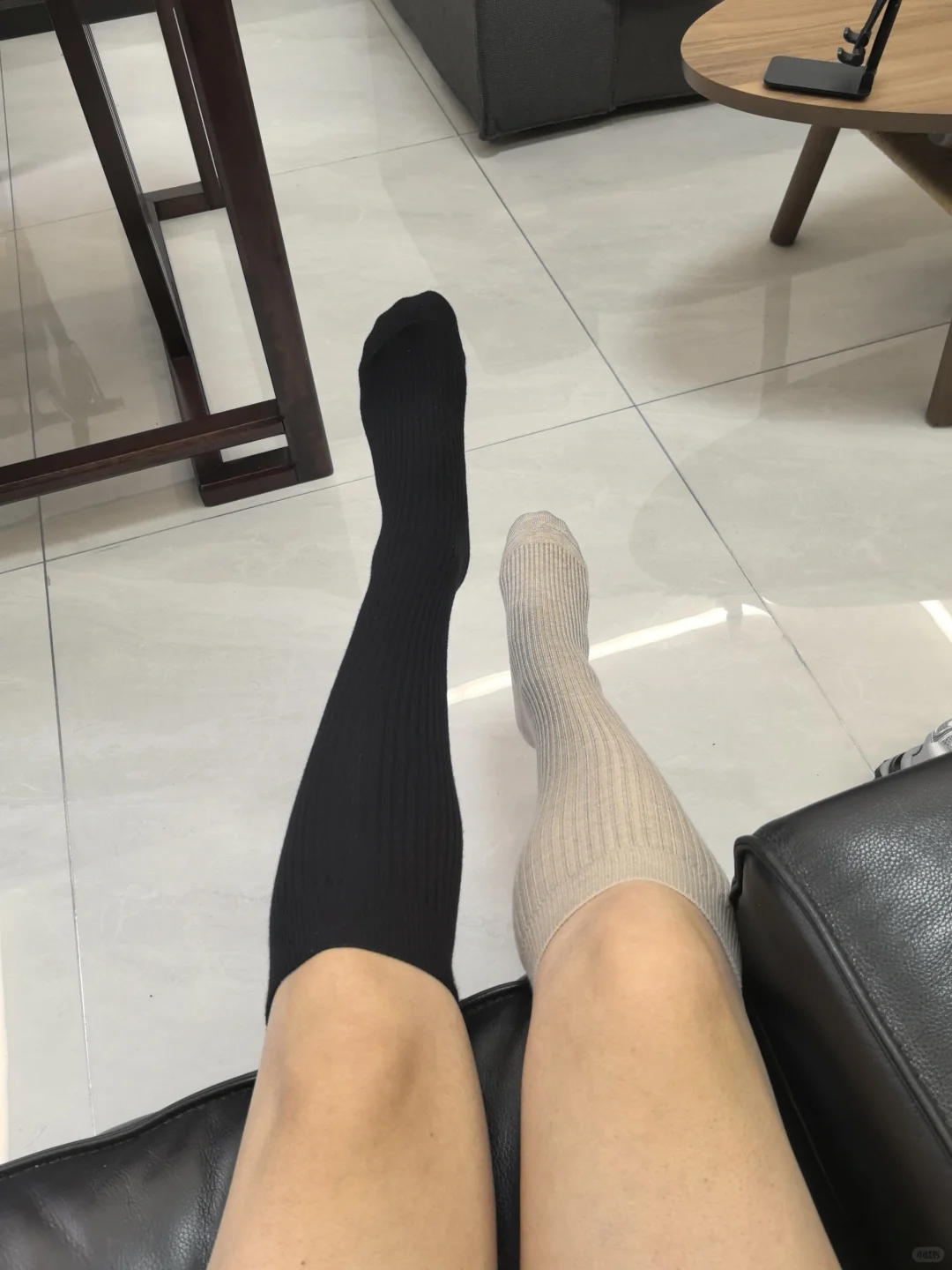 时尚精必备，显瘦又保暖的小腿袜过膝袜👆