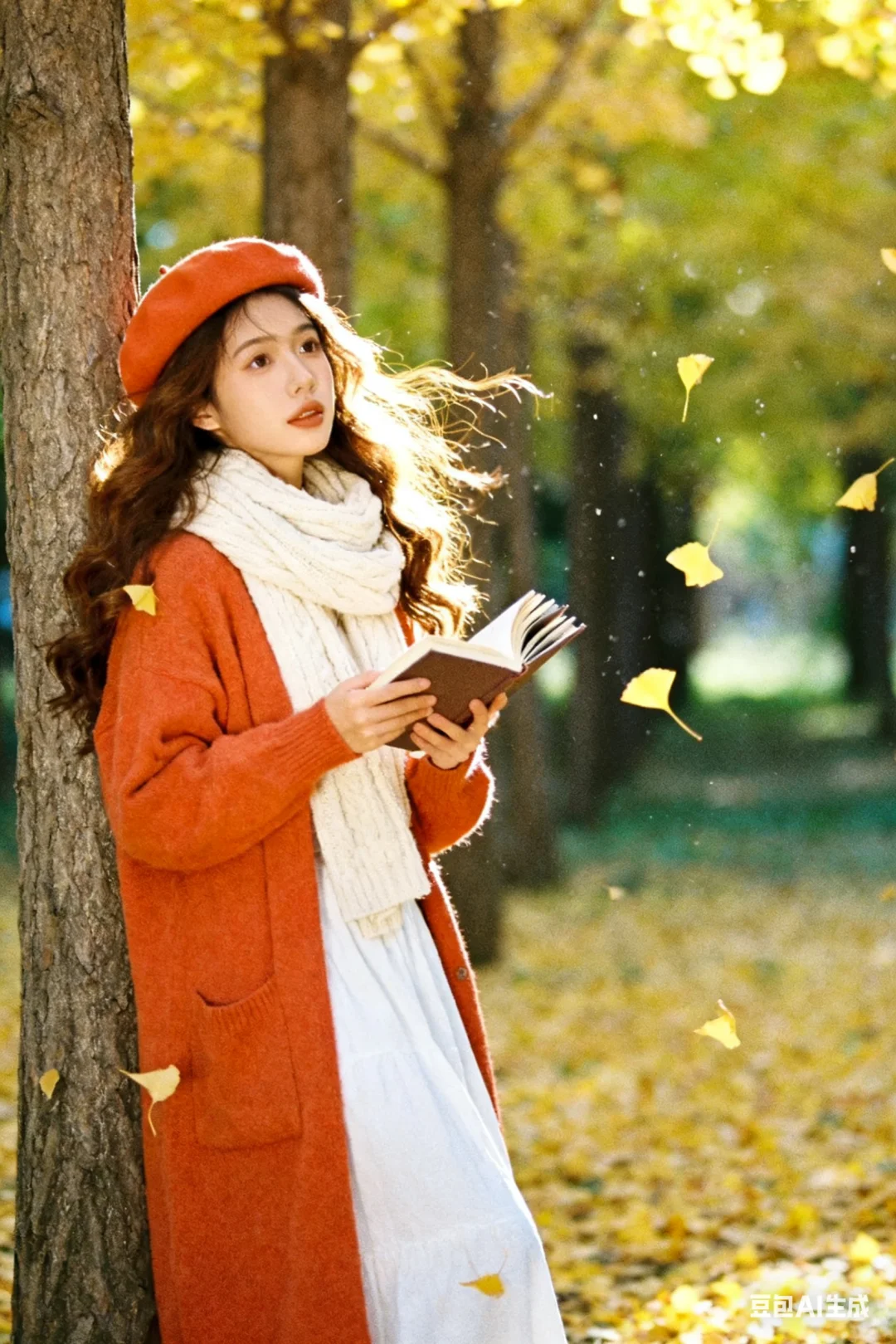 Ai写真●怎样0元生成银杏叶氛围艺术照？