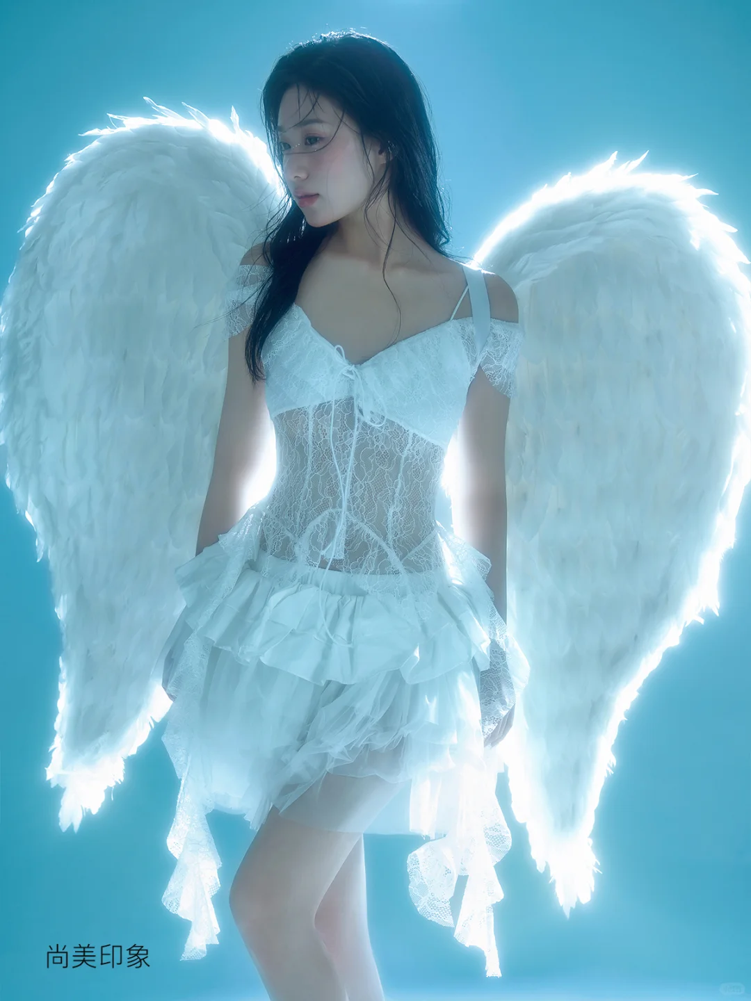 坠入人间的神明少女🕊️🪽天使写真