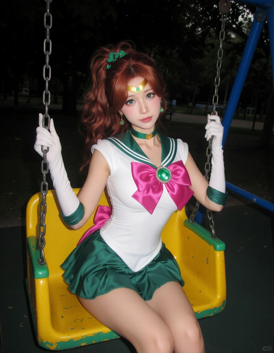 公园中的美少女