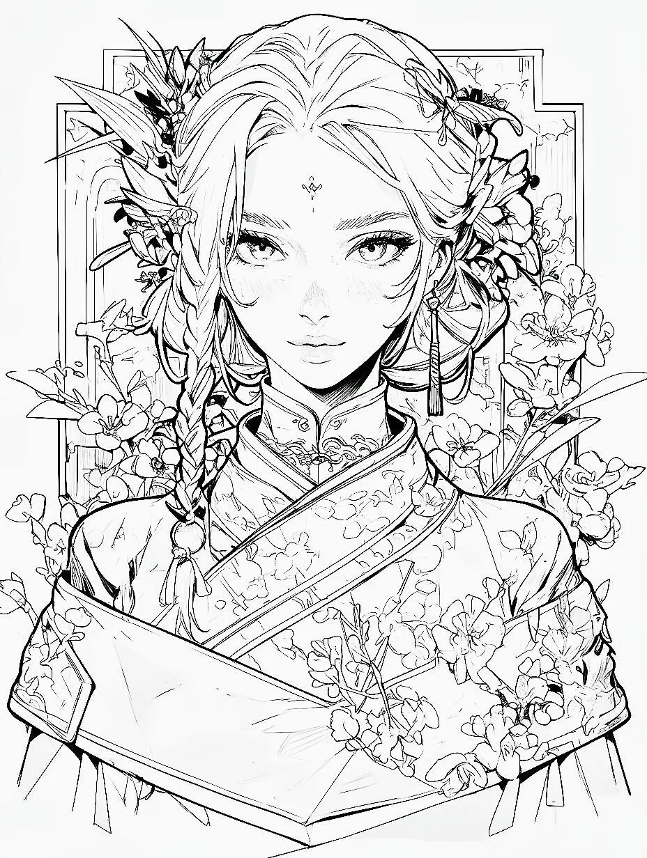 1300➕国风人物线稿素材🥬