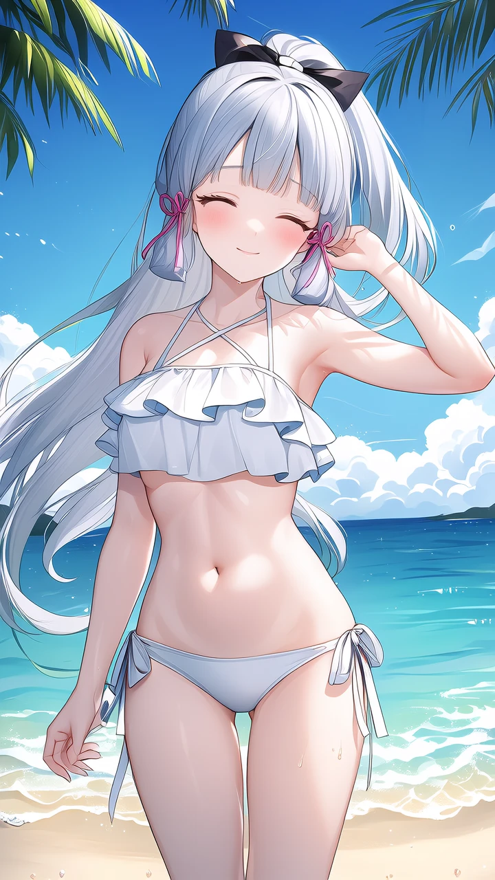 🌊 夏日的海边，与二次元的浪漫邂逅 🌞