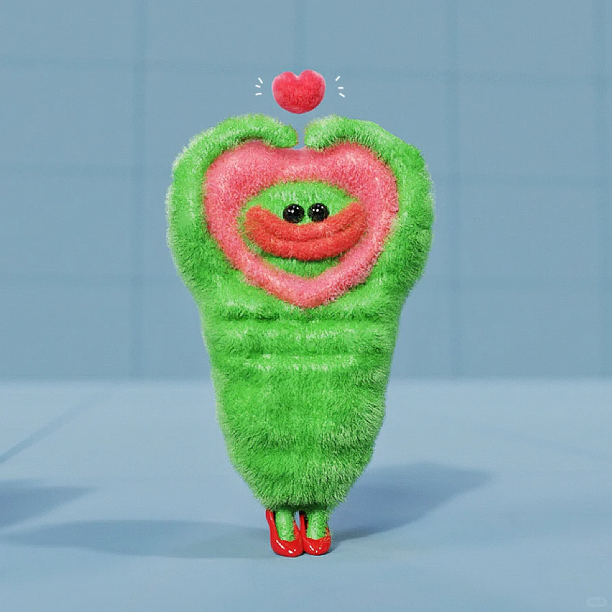 苦瓜女士头像｜献给你！我的真心❤️！