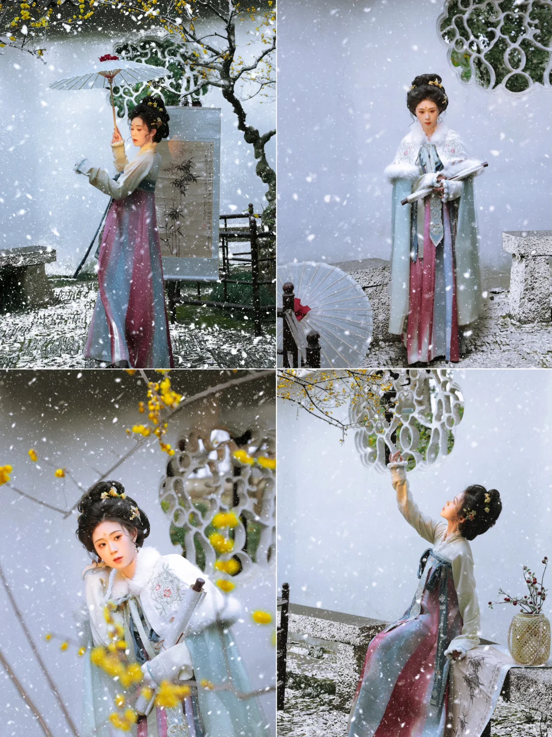 都来拍❗超适合冬天拍的汉服写真来啦～