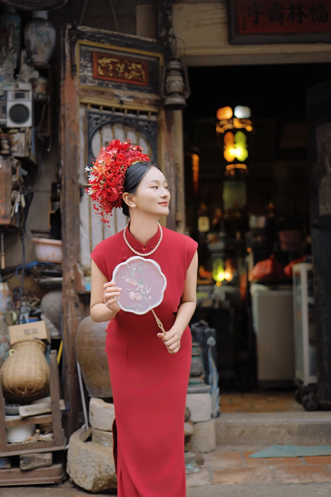 鼓浪屿簪花写真～不得不说红色真的好出片✨