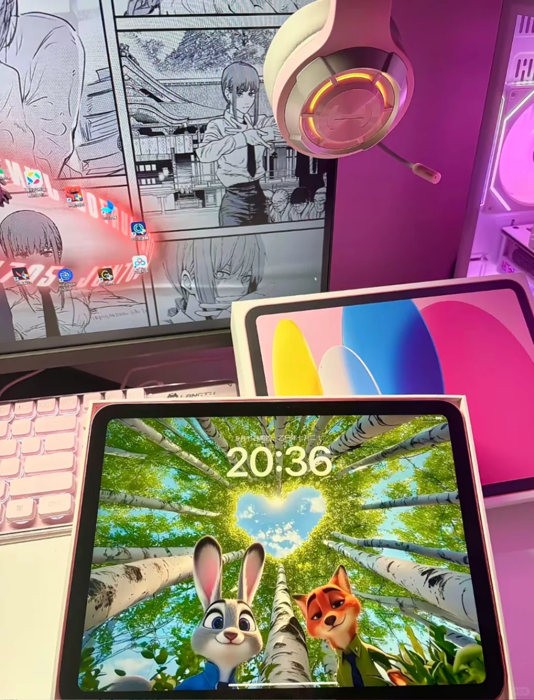 新壁纸，iPad配色桌面！