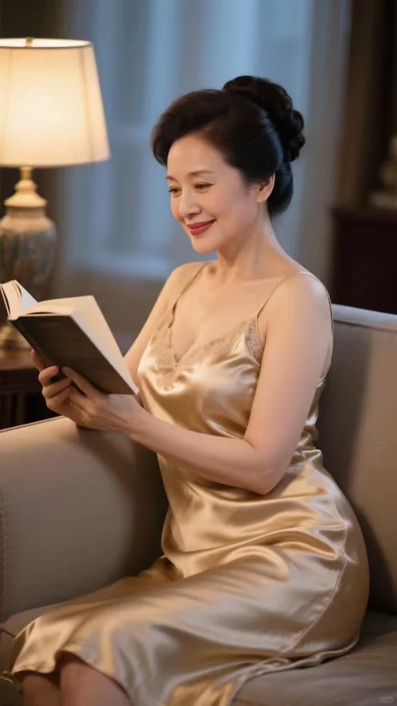 成熟韵味流淌，48岁阿姨散发迷人芬芳