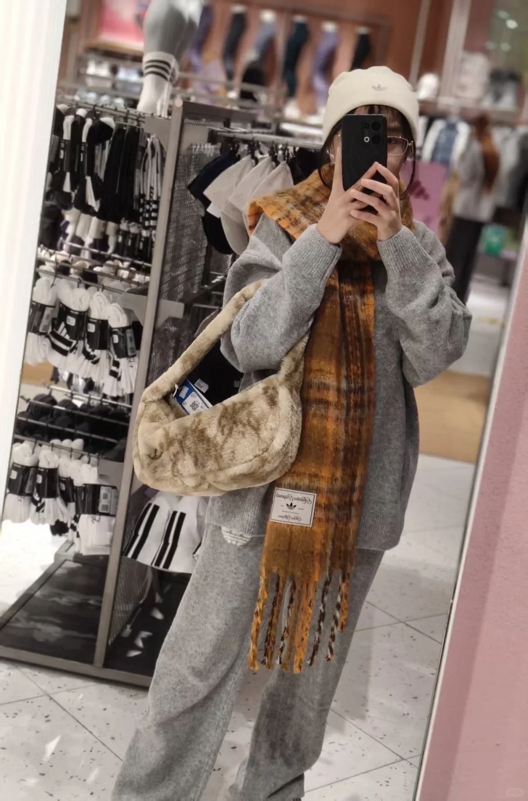 三叶草新款运动套装|灰色系搭配