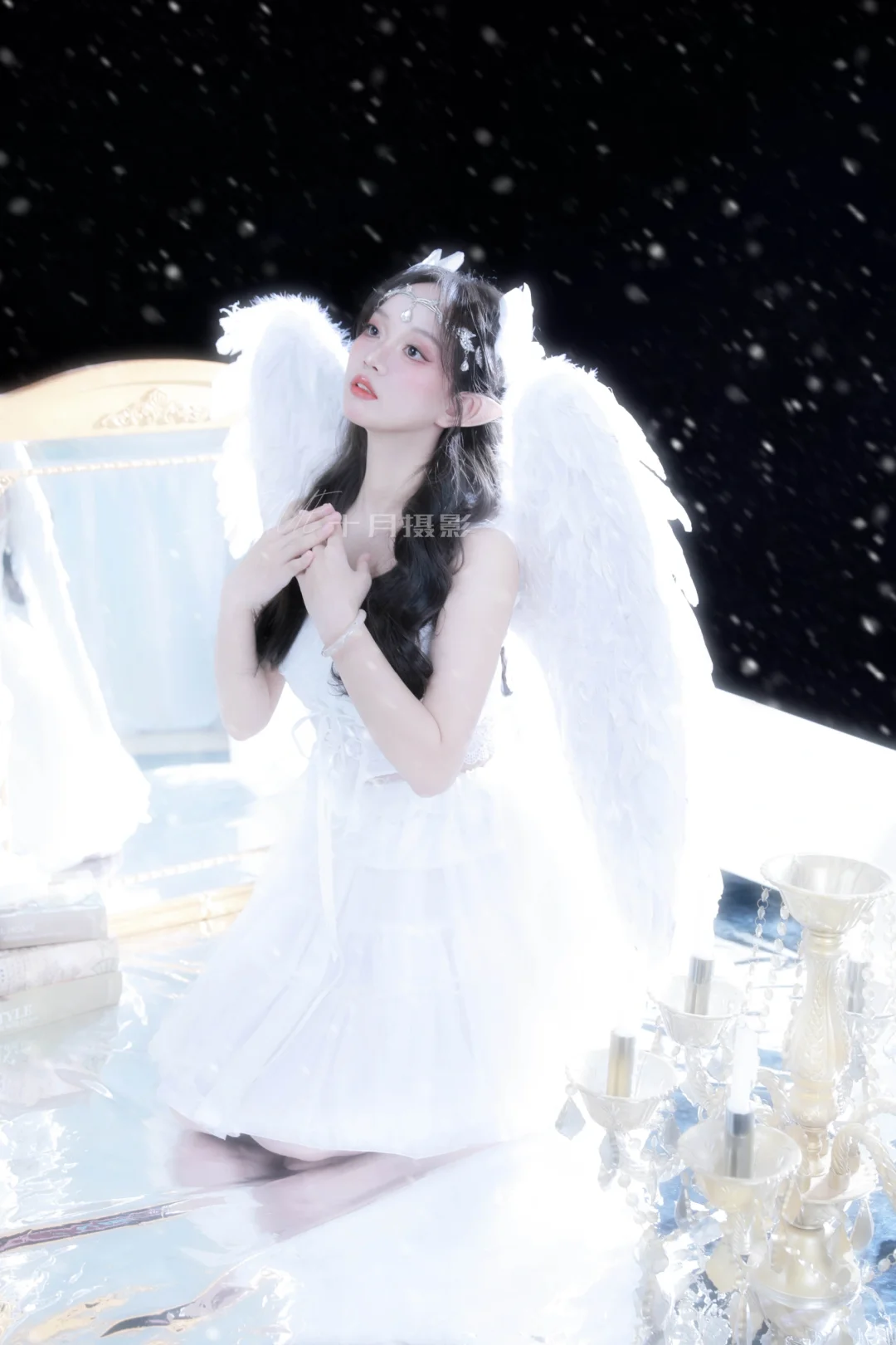 白天使神明写真/逆光而来的天使