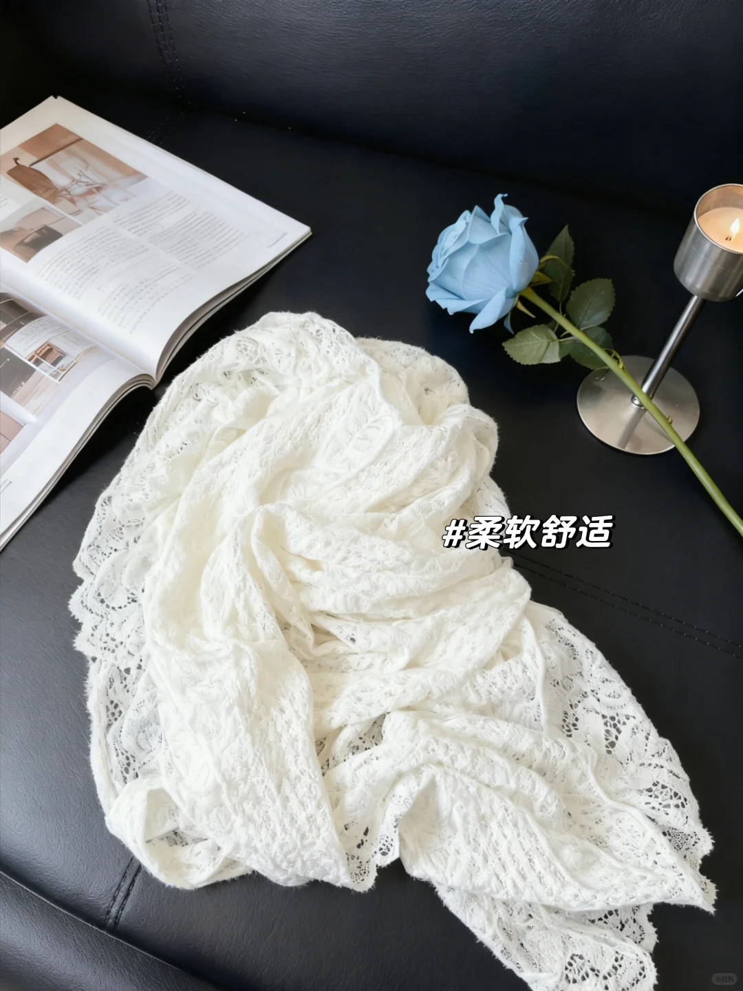 毛绒蕾丝打底衫🩵这件才是秋冬温柔天花板！