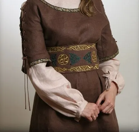 各类北欧女士罩袍定制维京外衣夏季短袖