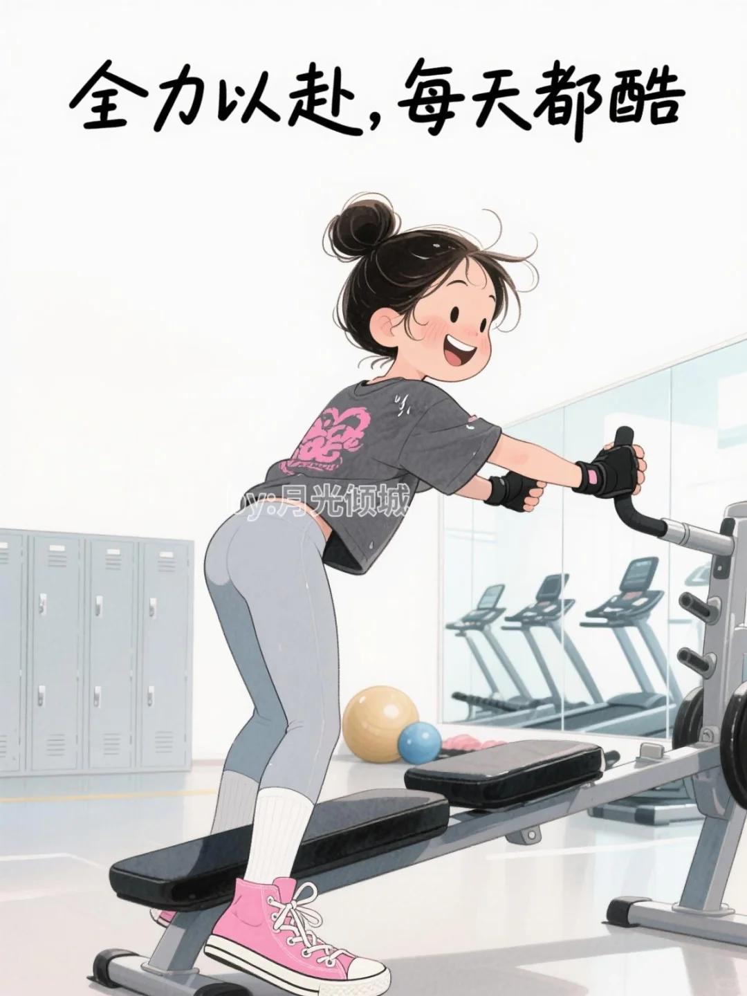 撸铁时候这样发，朋友圈里哈哈哈