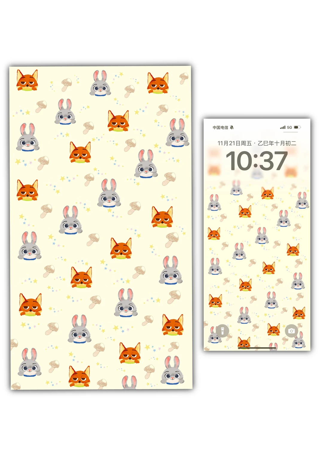 疯狂动物城壁纸｜🐰🦊真的好可爱！好治愈❗️