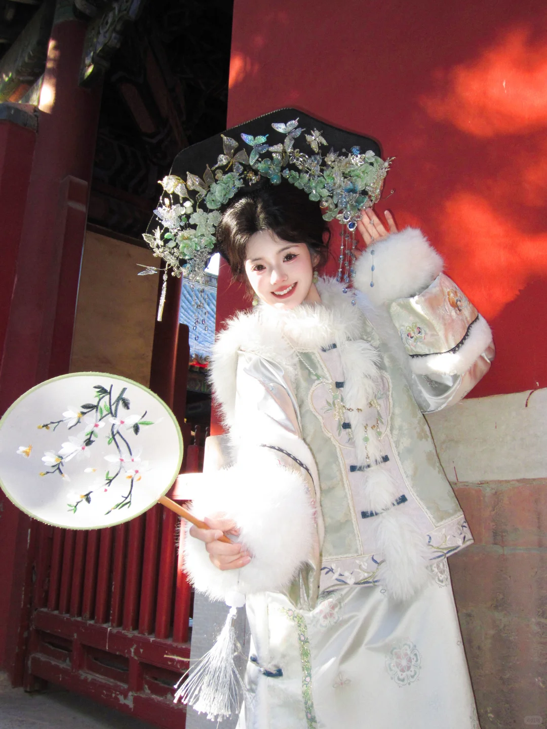 花2️⃣4️⃣9️⃣格格妆，路人以为在拍戏