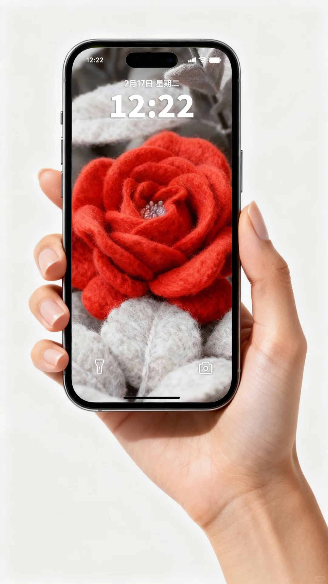 壁纸上新｜绯色绒语｜被问爆的羊毛毡玫瑰壁纸