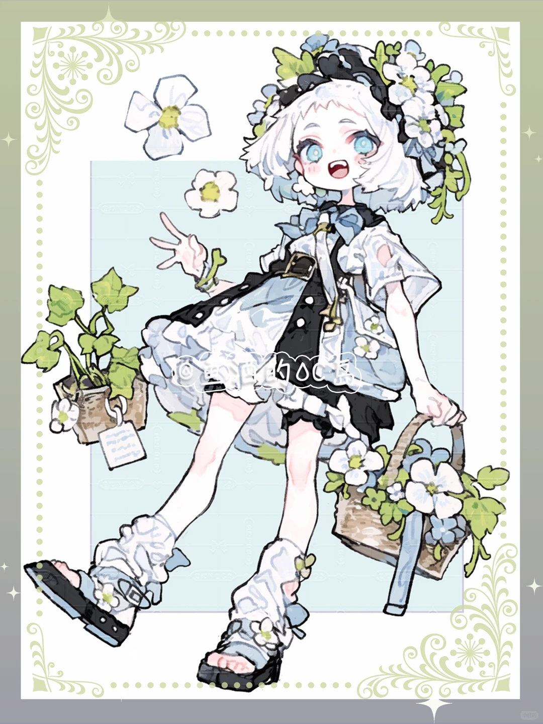 【oc灵感】花与叶｜OC颂设女崽No.69