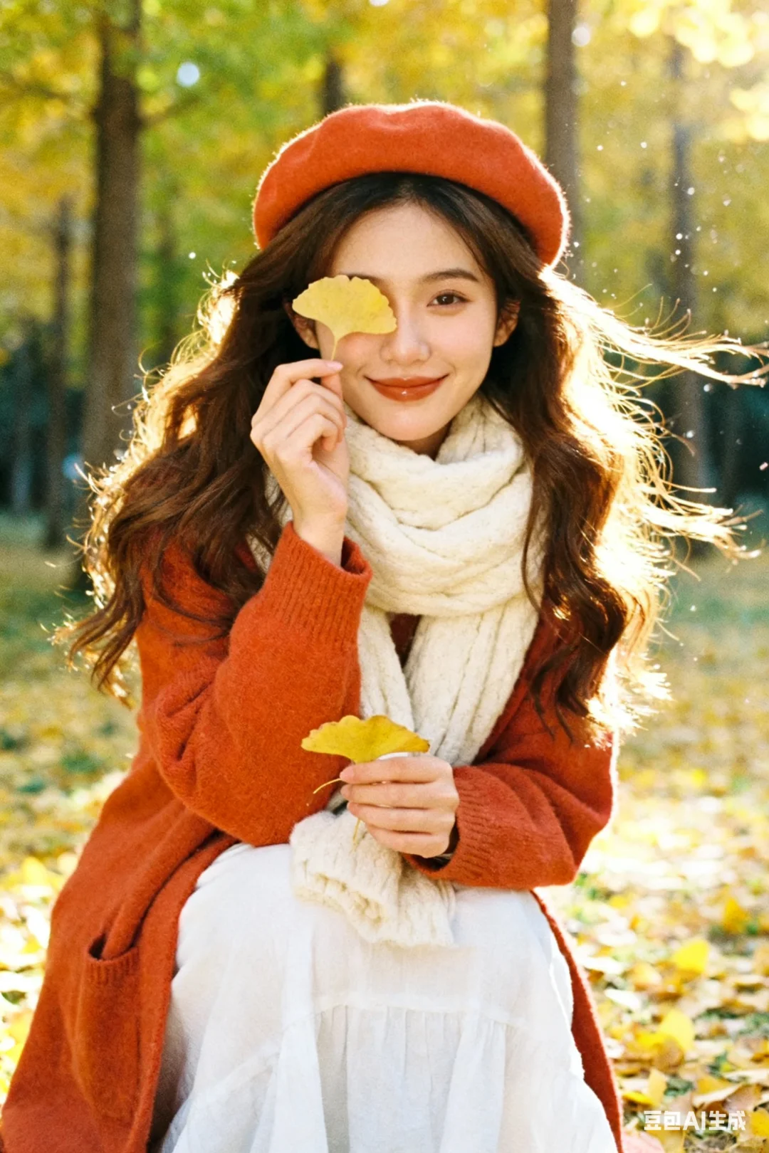Ai写真●怎样0元生成银杏叶氛围艺术照？