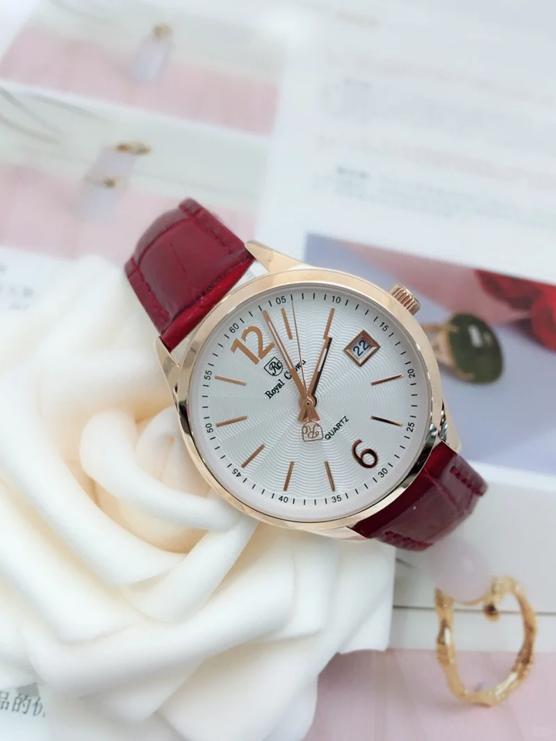 简约通勤百搭休闲女表[玫瑰]