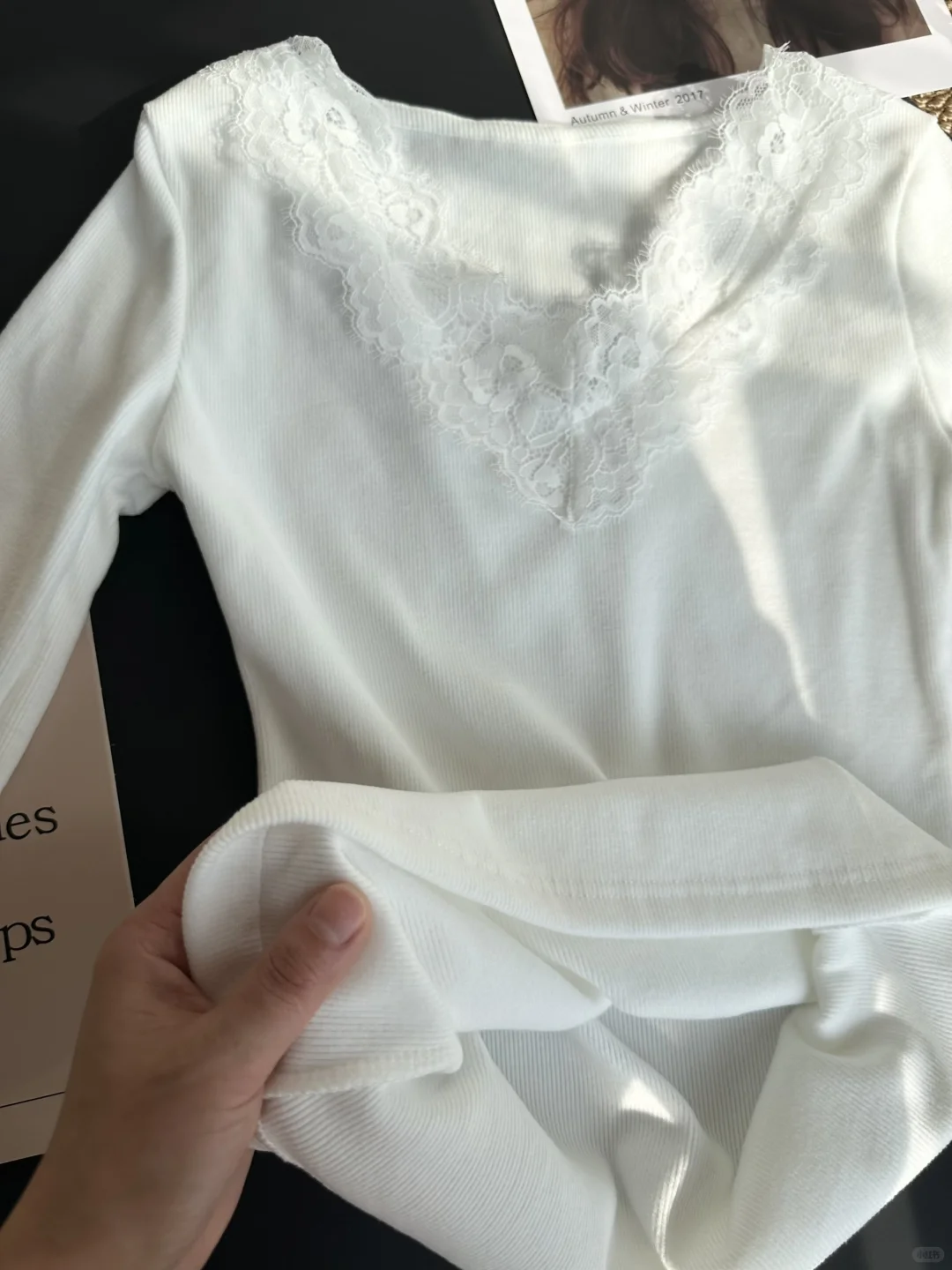 上身那一刻美哭😭了！白色蕾丝好欲好温柔！