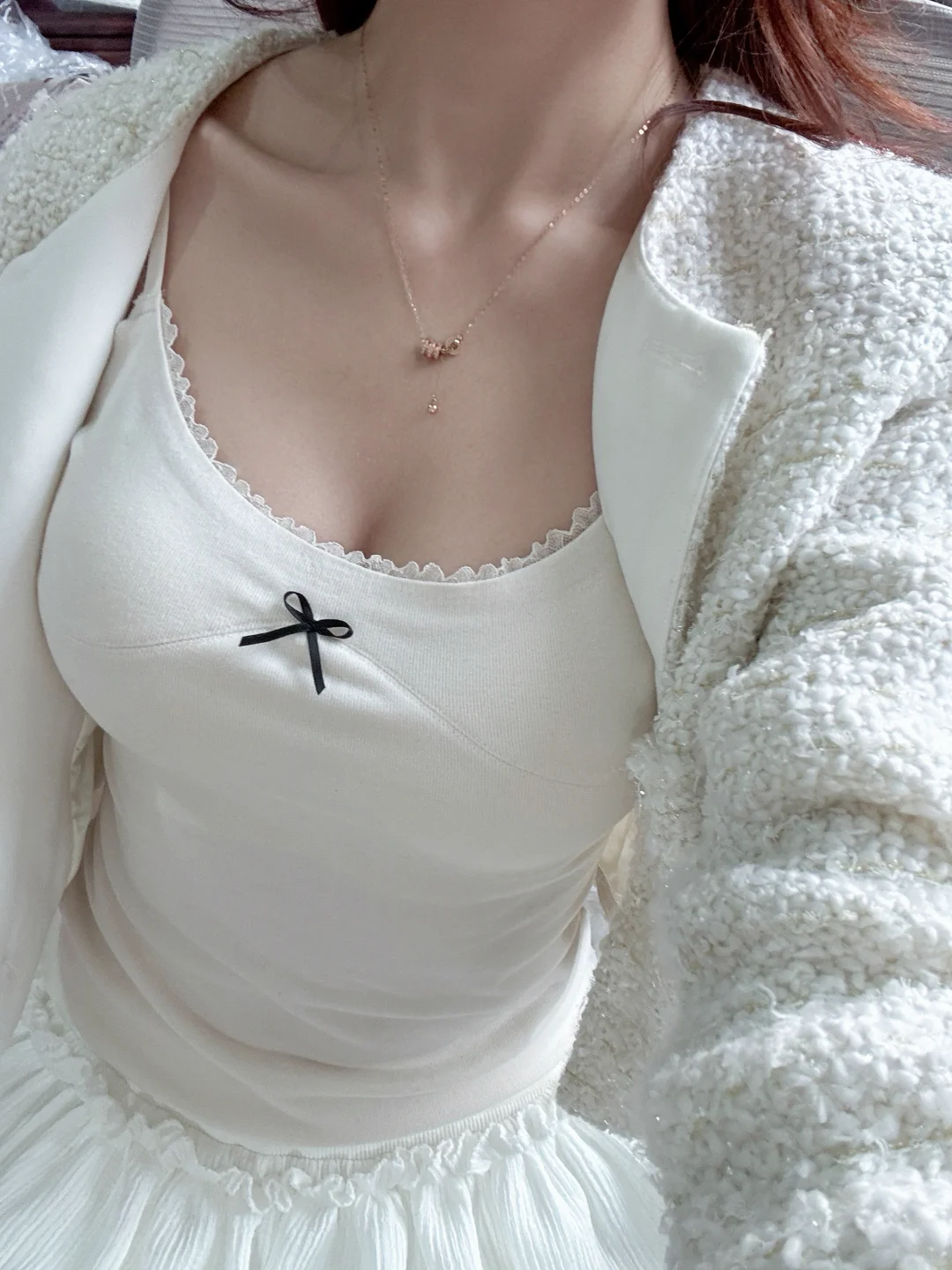 被问爆的奶杏色吊带!