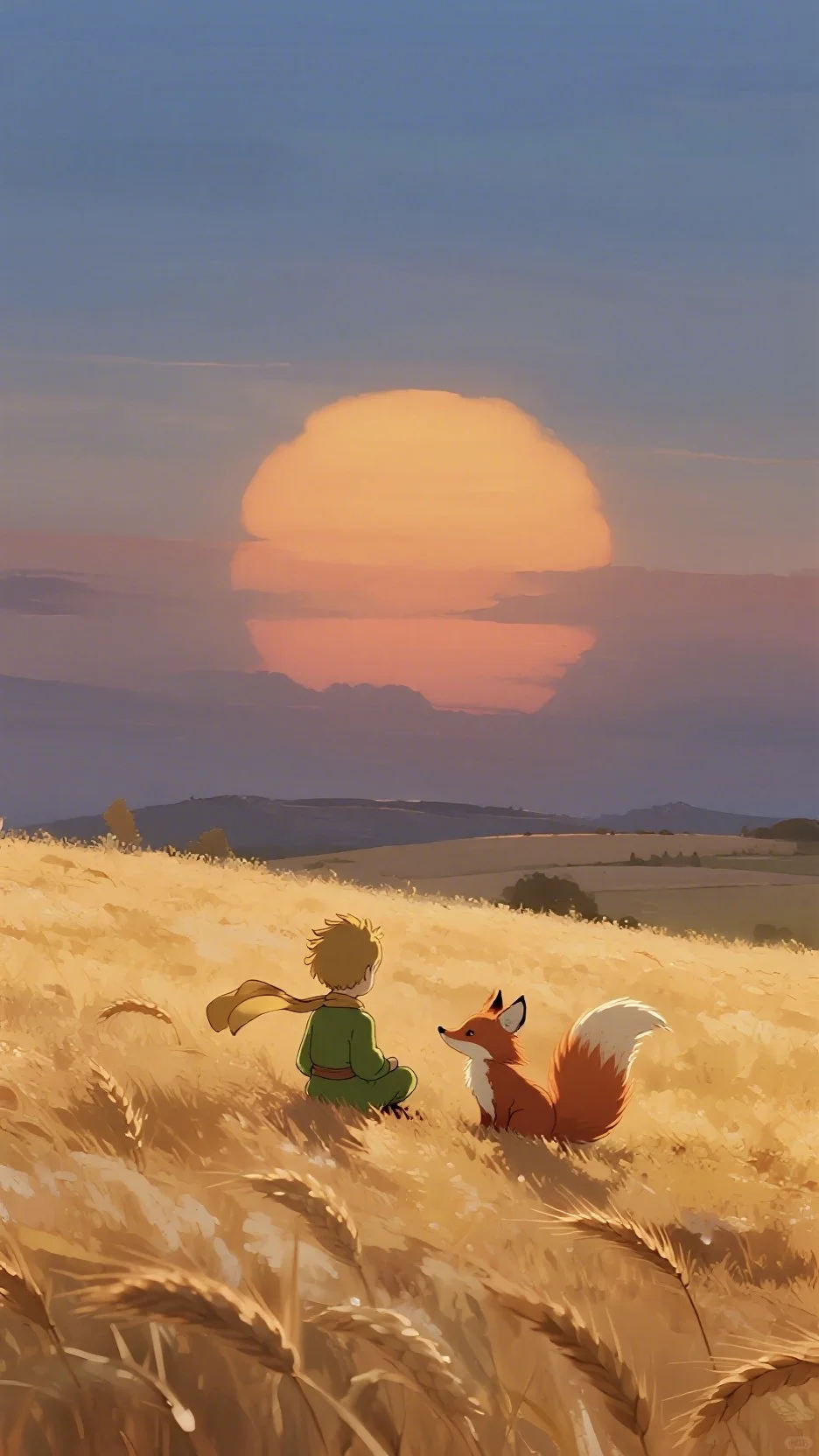 被夕阳和狐狸治愈了☀️