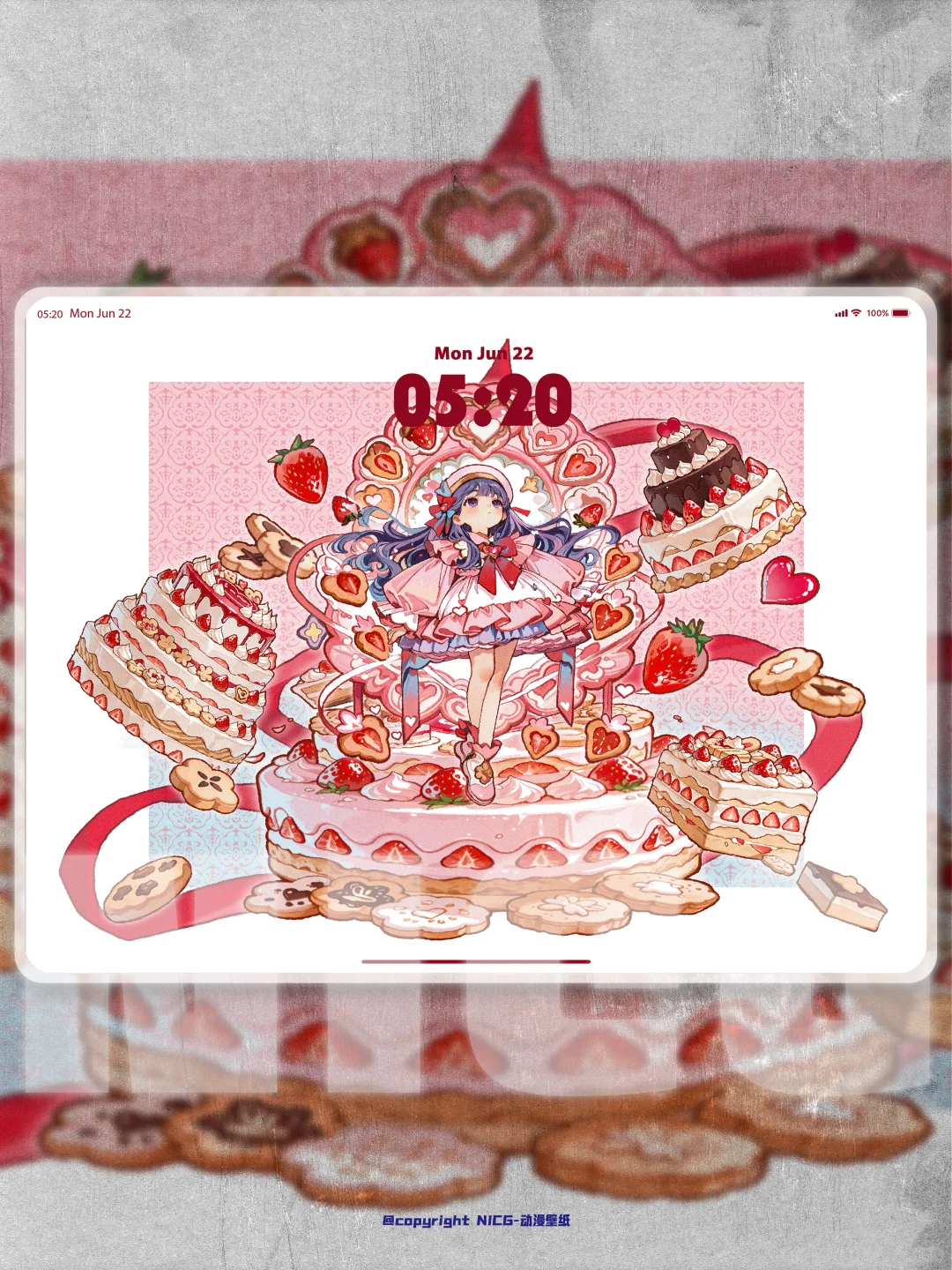 动漫壁纸-知世大小姐蛋糕趴-手机壁纸-0252