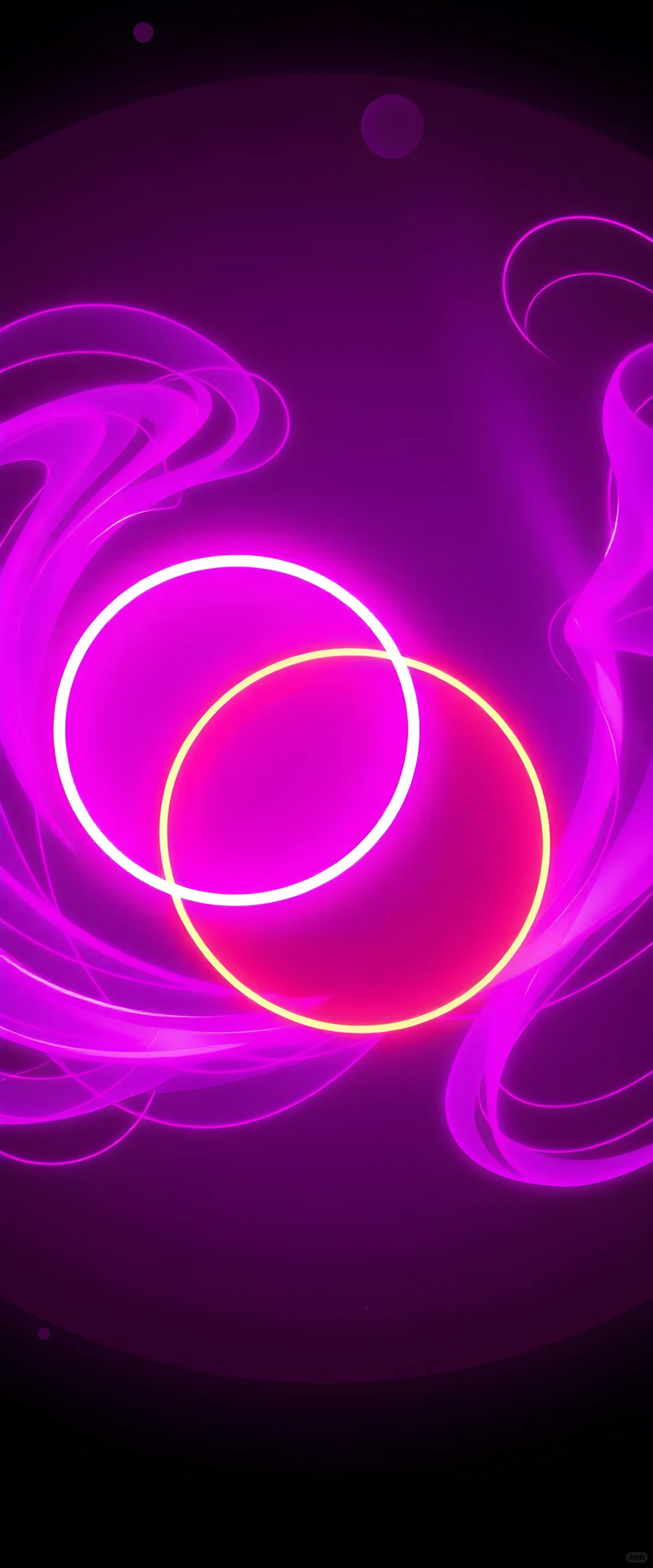 一束光，粉紫色系霓虹灯氛围感壁纸