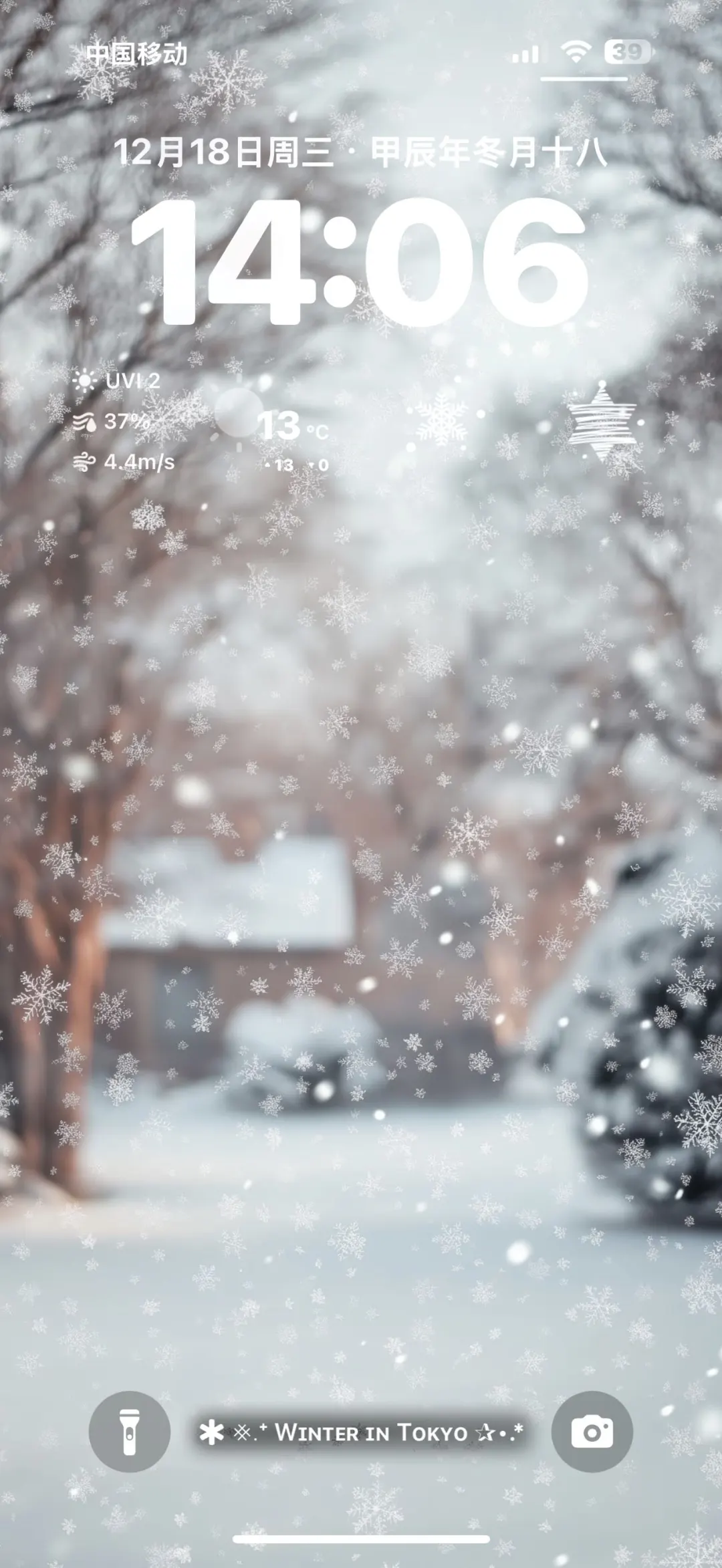 最近很多人求的一组雪花壁纸❄️