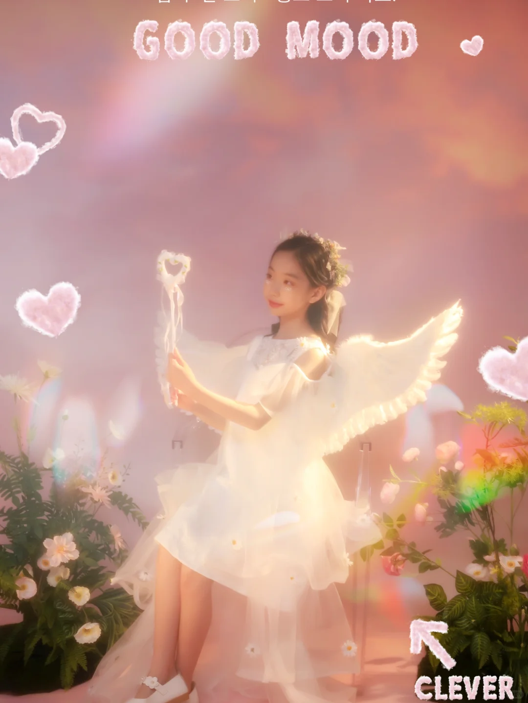 坠落人间的精灵梦幻天使少女写真 这“精灵”