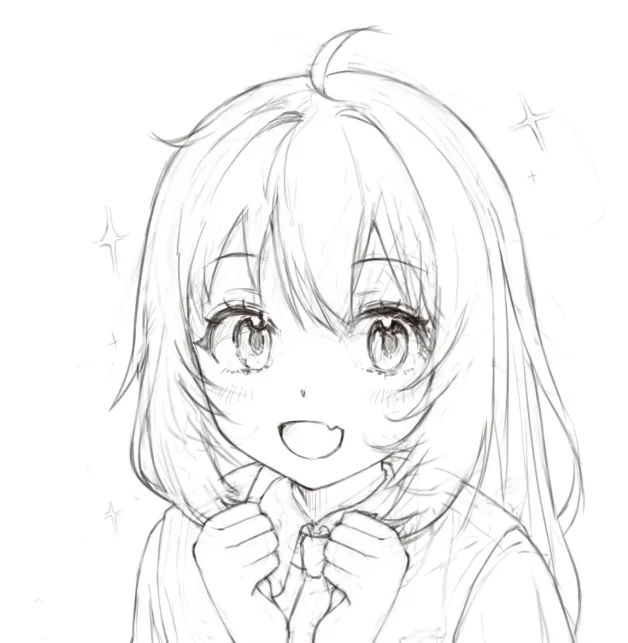 1000+动漫少女线稿绘画参考合集