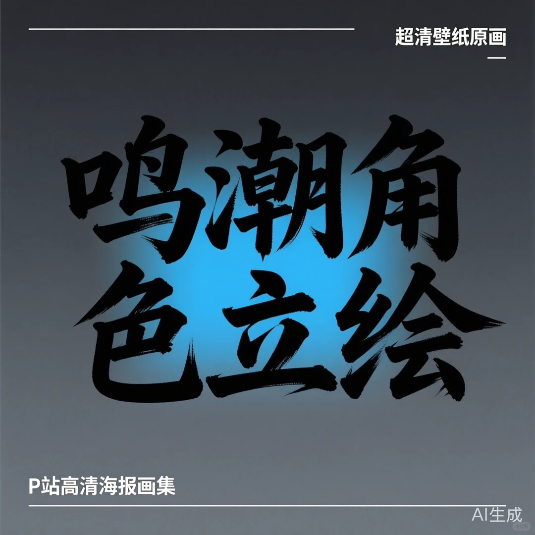 鸣潮超清立绘壁纸｜游戏CG素材合集分享