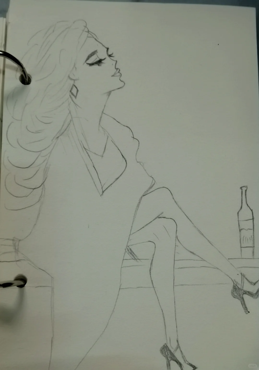 零基础自学画画，美女侧脸NO47