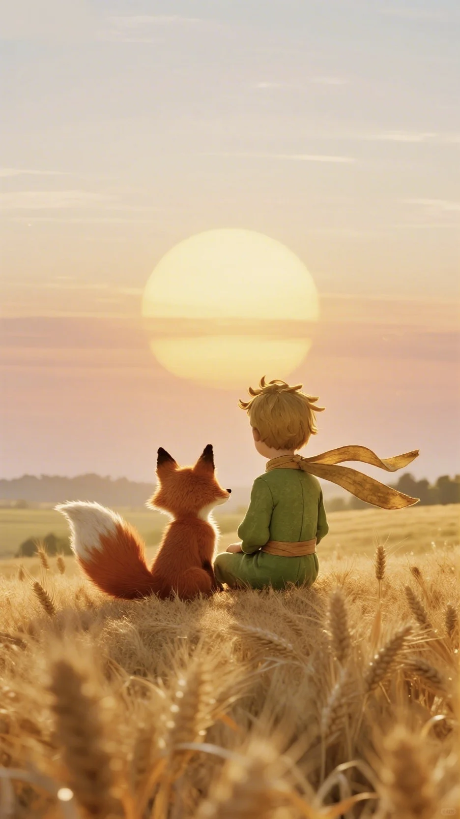 被夕阳和狐狸治愈了☀️