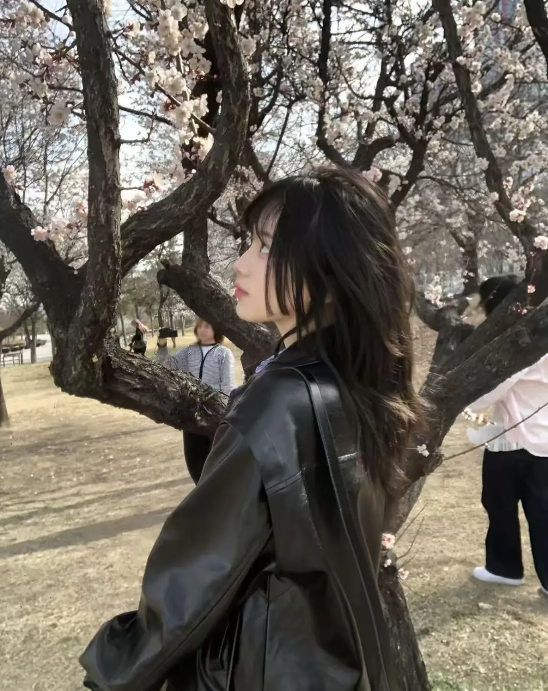 秋冬叠穿皮衣真的好韩