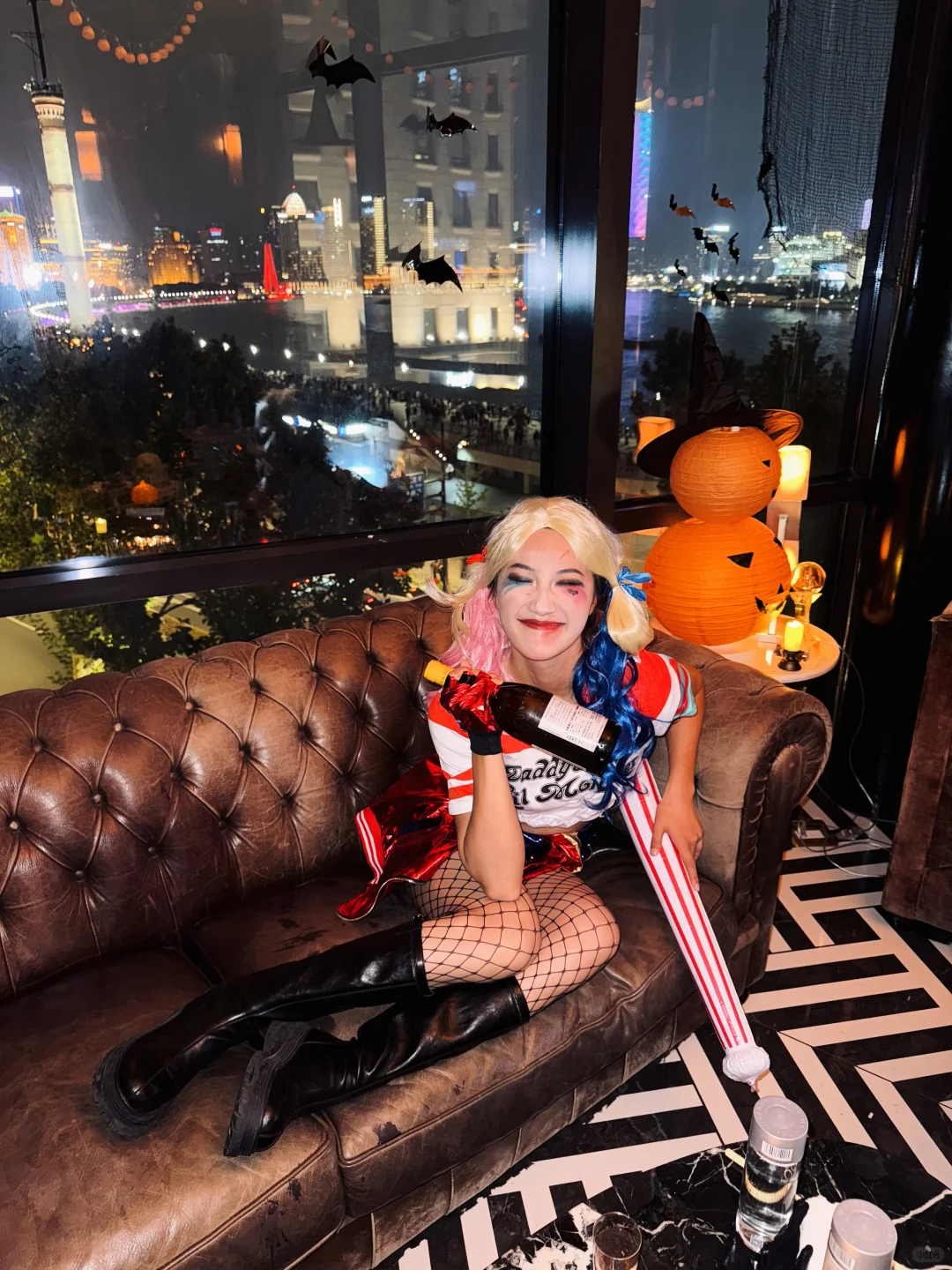 健身女cos小丑女