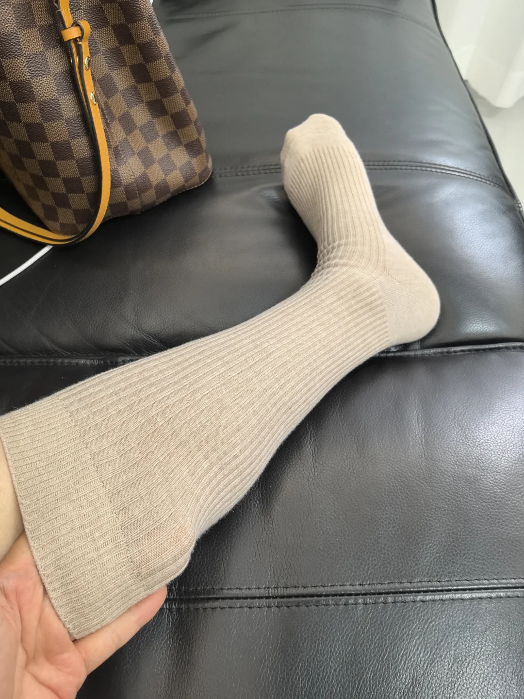 时尚精必备，显瘦又保暖的小腿袜过膝袜👆