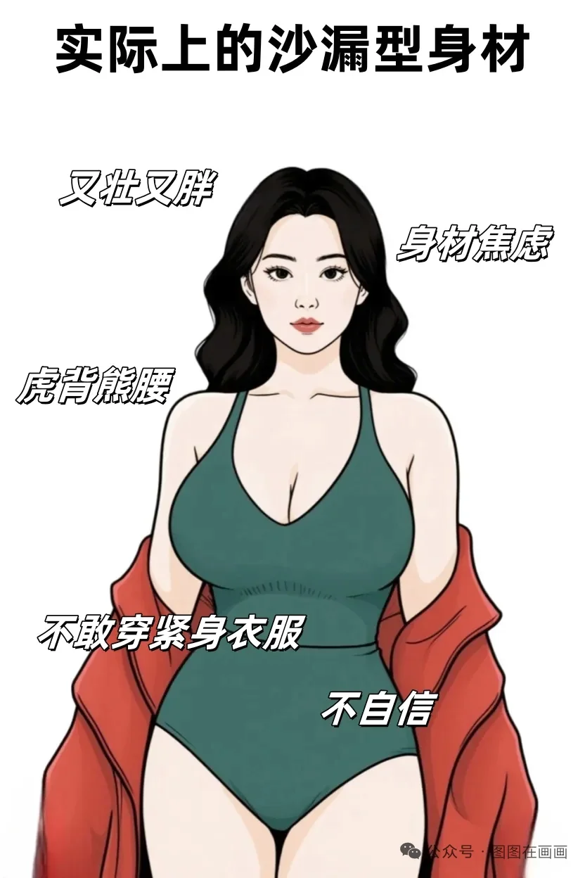 你以为的沙漏型身材vs实际上的沙漏型身材