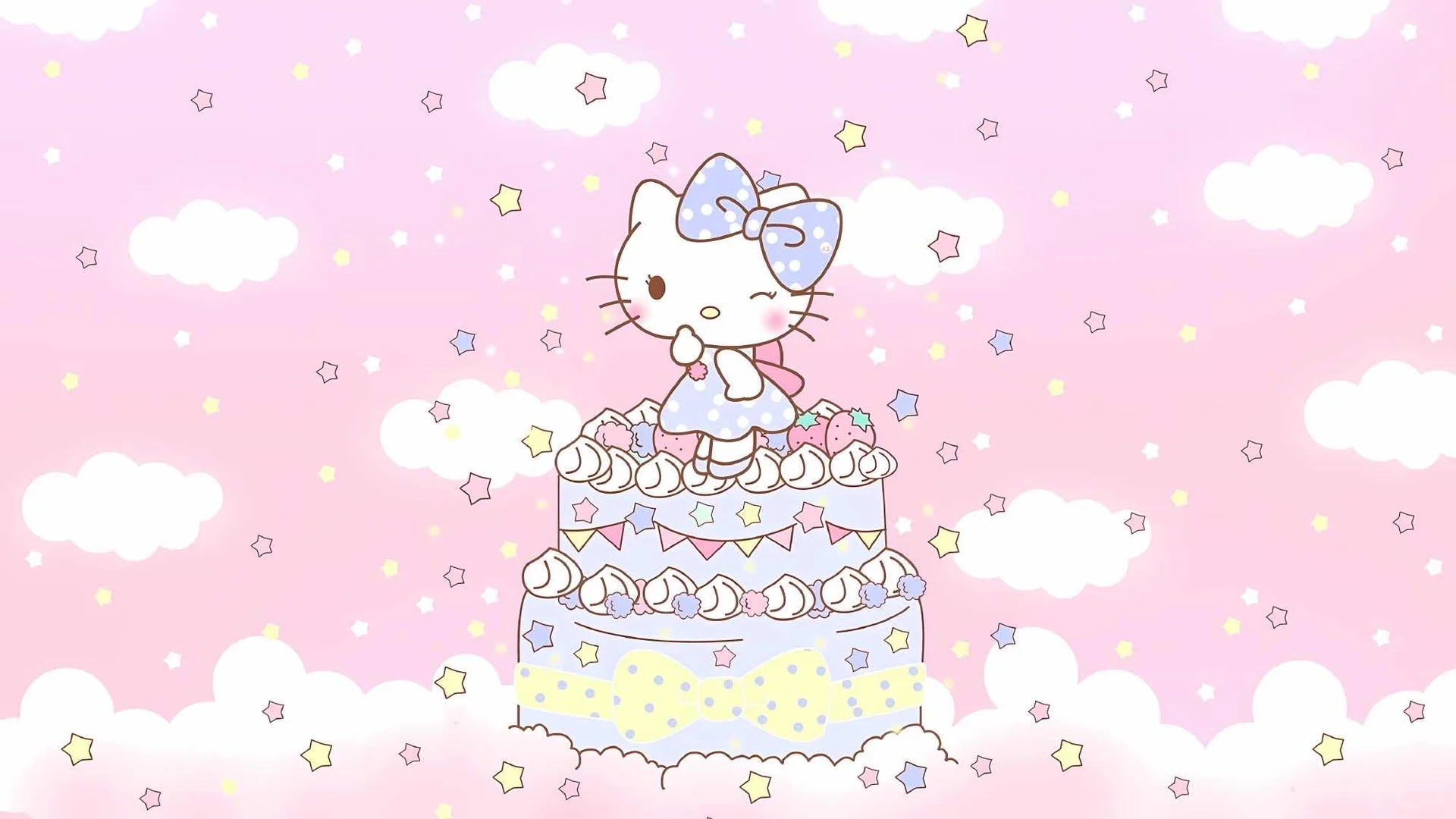 一些可爱的helloKitty电脑/ipad桌面壁纸