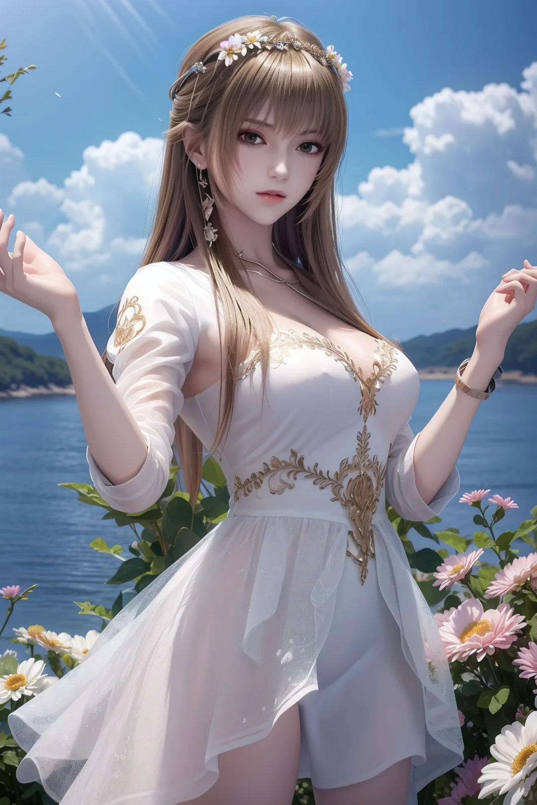 Ai绘画 作品人物二国漫女神